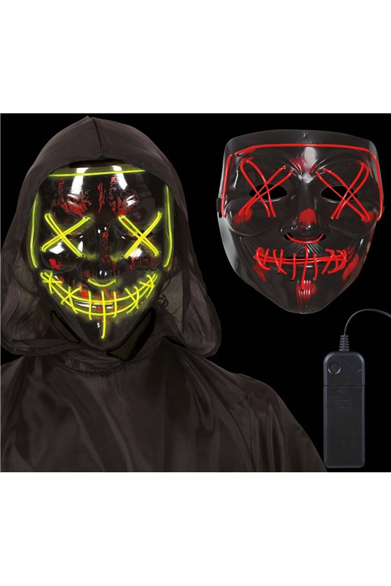 BLACK MASK ASSORTED LIGHTS PVC