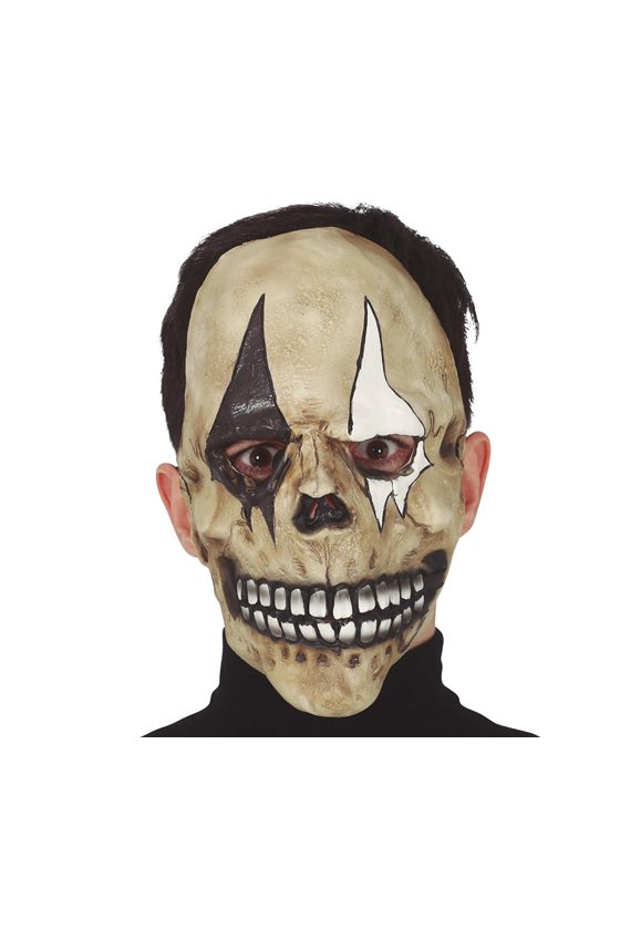 HARLEQUIN SKULL MASK LATEX