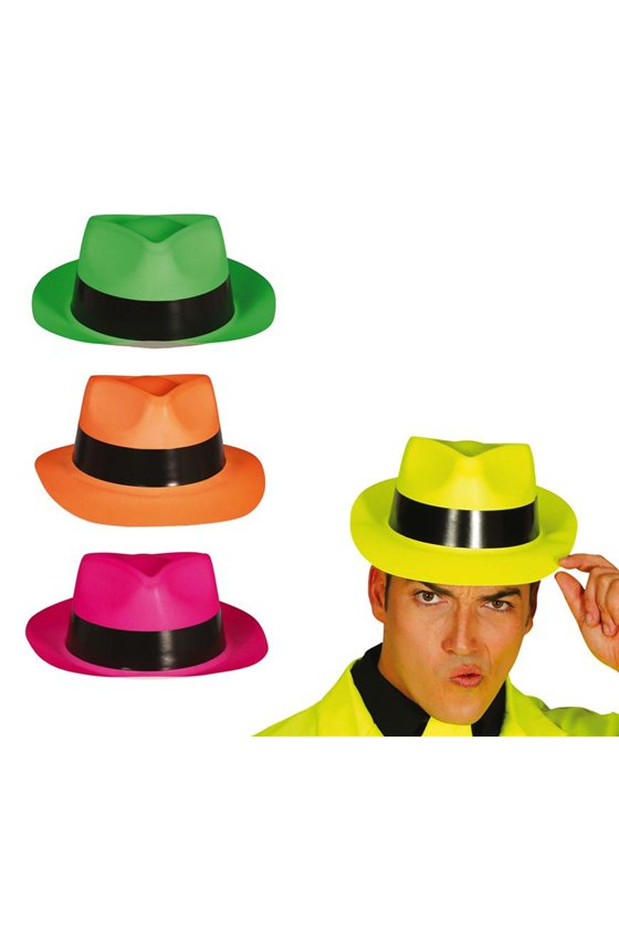 ASSORTED COLOURS PLASTIC GANGSTER PVC