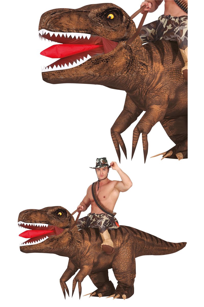 INFLATABLE MOUNTED DINOSAUR COSTUME