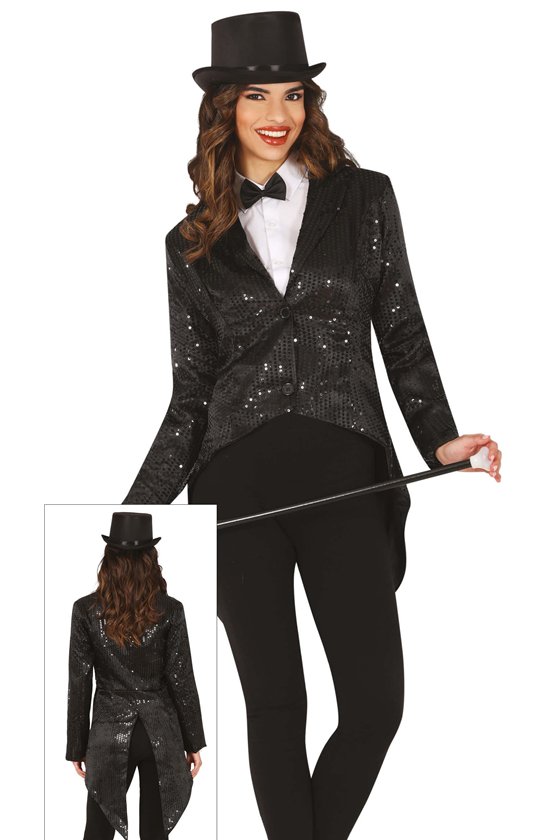 SEQUIN FRAC BLACK WOMAN SIZE L
