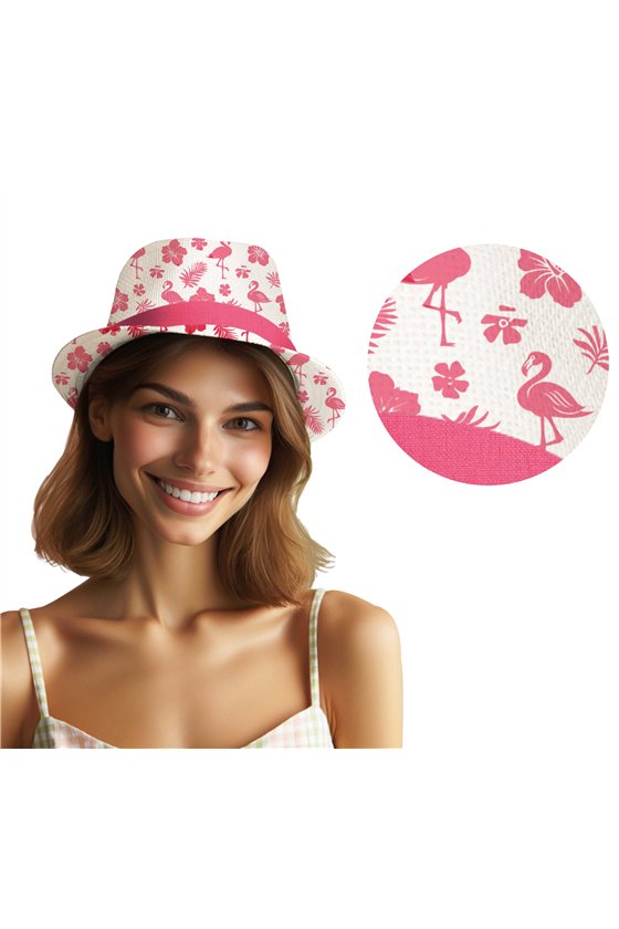 FLAMINGOS SUMMER HAT, ADULTS
