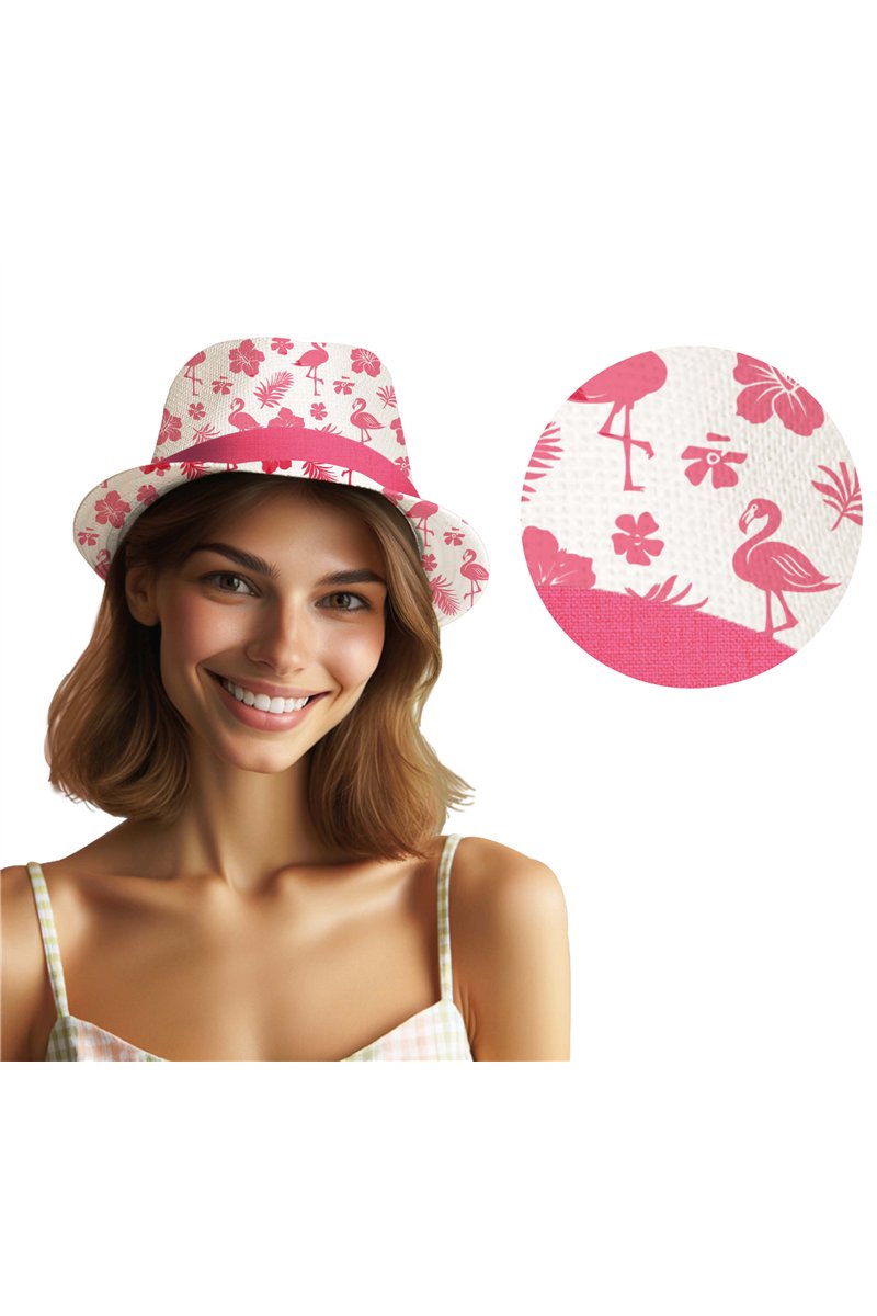 FLAMINGOS SUMMER HAT, ADULTS