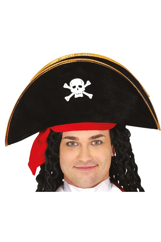 VELVET PIRATE HAT, ADULTS