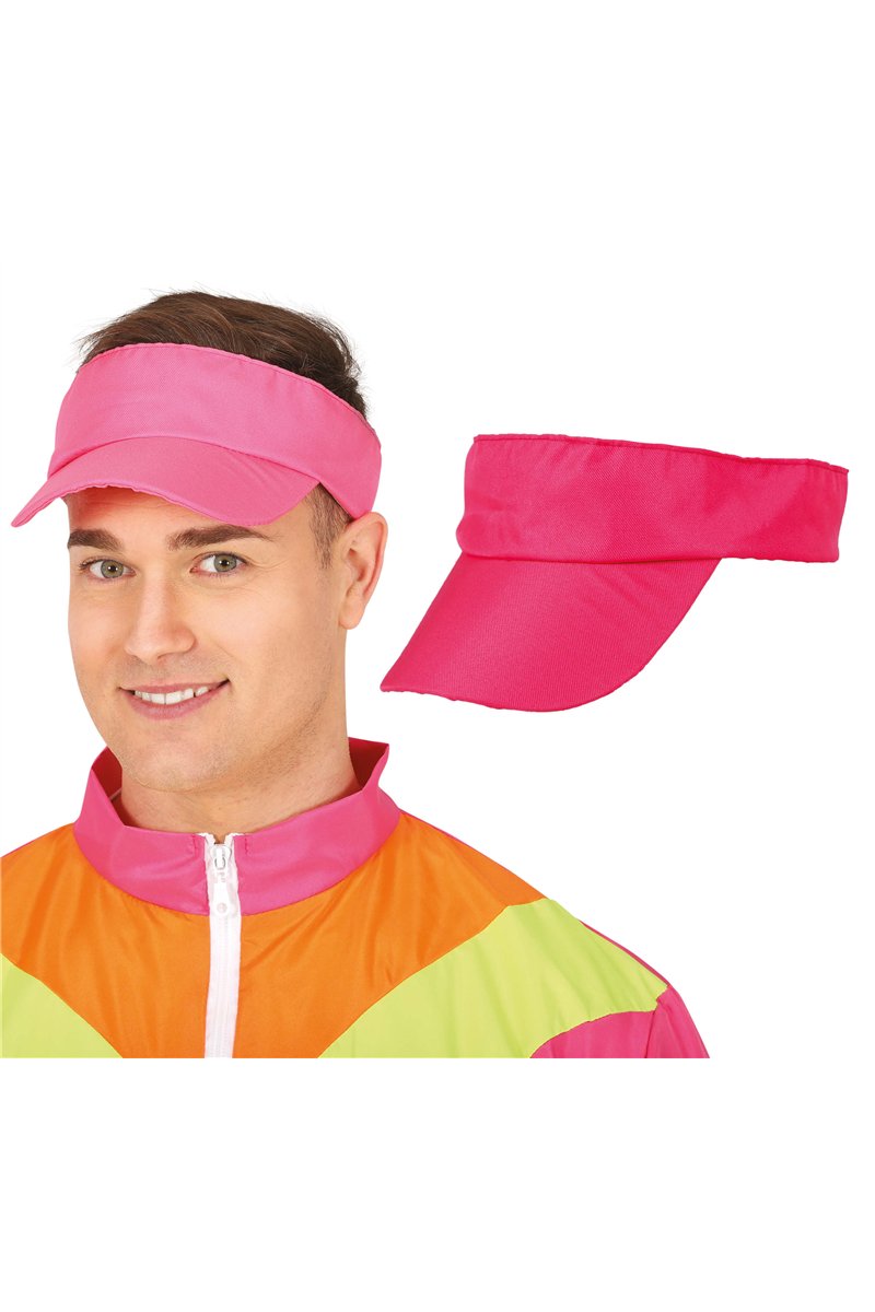 80S VISOR CAP PINK, ADULTS