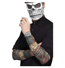 Day of the Dead Tattoo Sleeve, Multi-Coloured