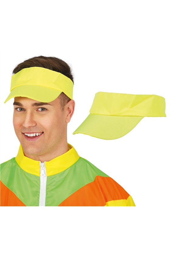 80S VISOR CAP YELLOW, ADULTS