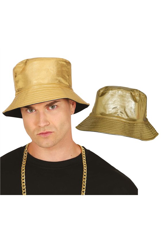 BUCKET HAT METALLIC GOLD, ADULTS