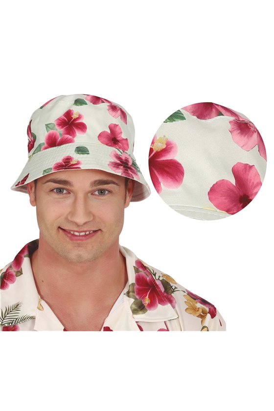 HAWAIIAN FLOWERS HAT