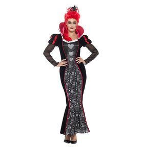 Deluxe Baroque Dark Queen Costume, Red