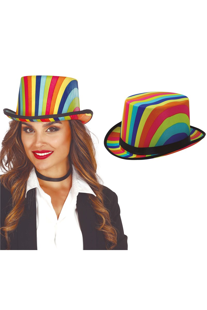 MULTICOLOUR CLOTH TOP HAT