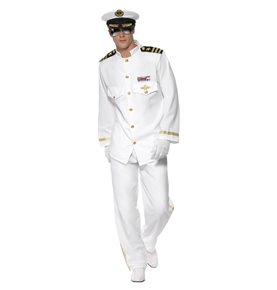 Deluxe Captain Costume, White