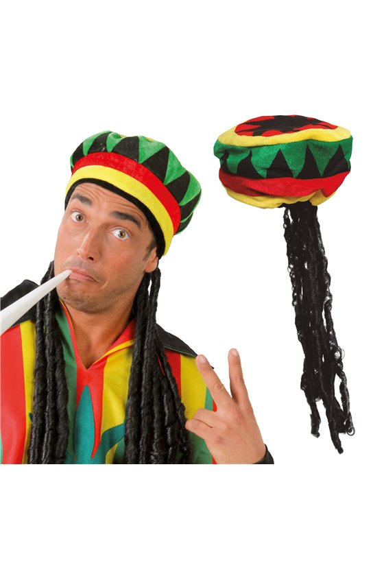 JAMAICAN HAT WITH BRAIDS