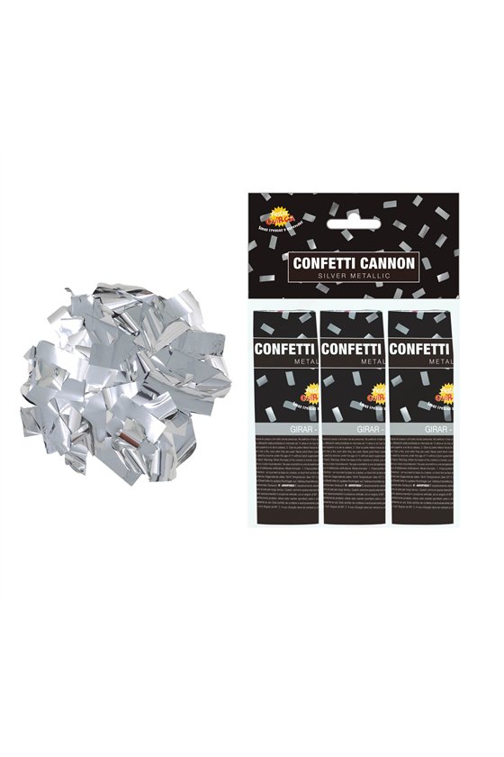 BAG OF 3 CANNONS 10.5 CMS SILVER
