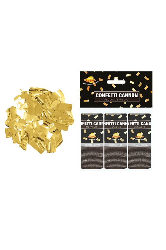 BAG OF 3 CANNONS 10.5 CMS GOLD