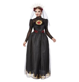 Deluxe DOTD Sacred Heart Bride Costume, Black