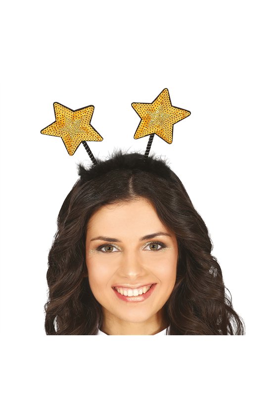 GOLD SEQUINED STARS HEADBAND