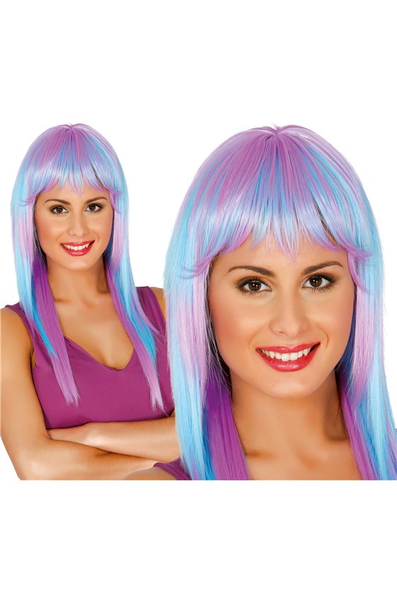 EXTRA BLUE LONG-HAIRED WIG (BOX CONTAINE
