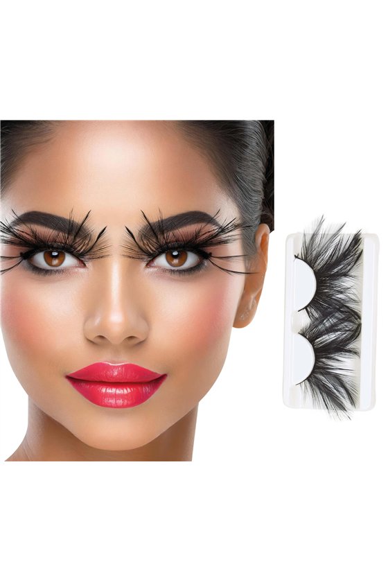 FEATHER EYELASHES