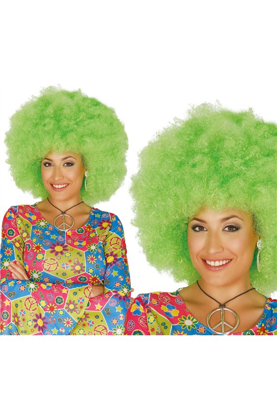 EXTRA GREEN AFRO WIG