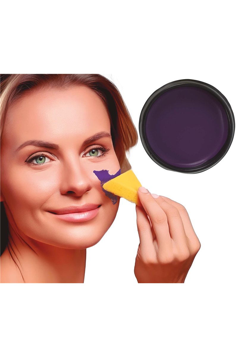 PURPLE MAKEUP WITH SPONGE 9 GR