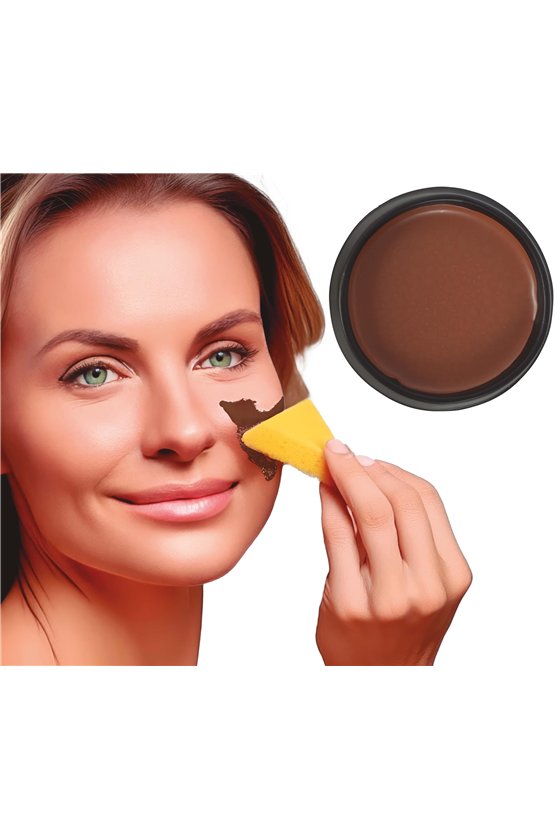 BROWN MAKEUP WITH SPONGE 9 GR