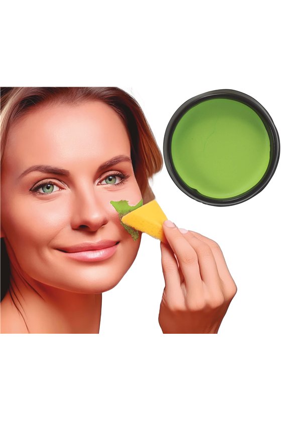 LIGHT GREEN MAKEUP WITH SPONGE 9 GR