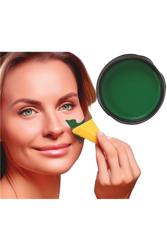 DARK GREEN MAKEUP WITH SPONGE 9 GR