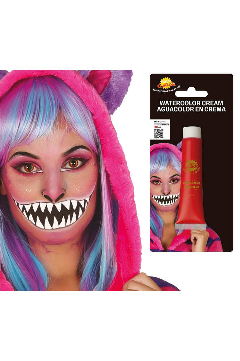 RED WATERBASED MAKEUP TUBE 20 ML