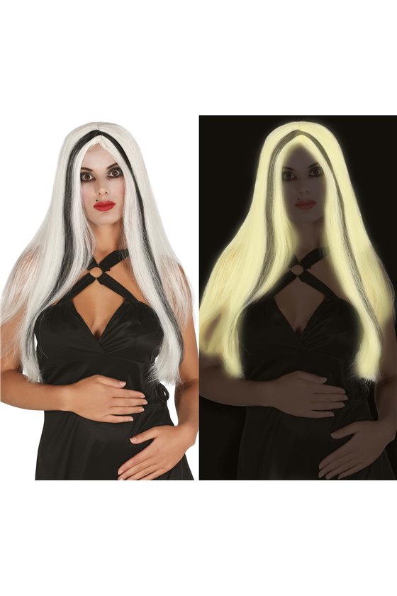SHORT WIG "GLOW IN THE DARK" WITH STREAK