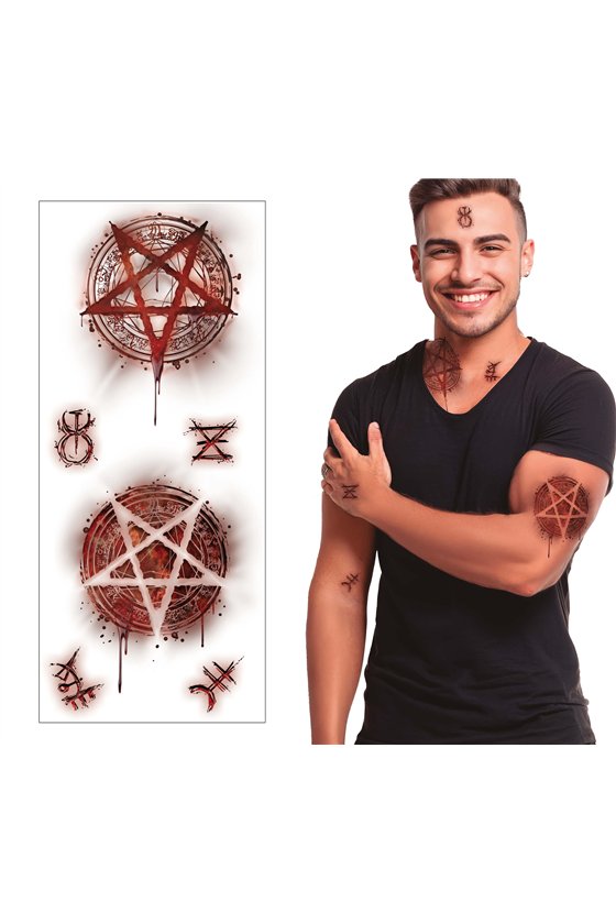 SATANIC TATTOOS 30X13 CM