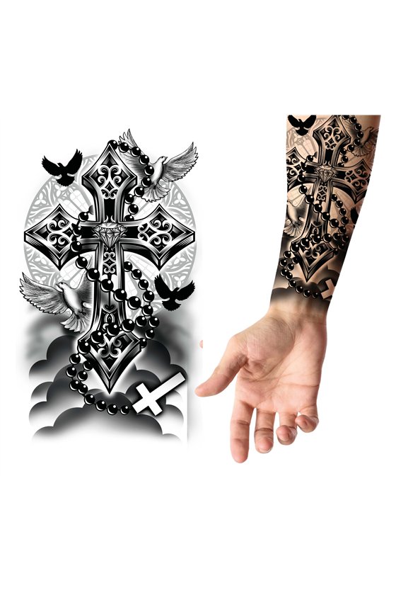 CROSS TATTOO, 14x30 CMS