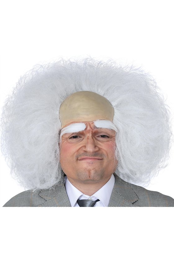 WHITE BALD WIG IN BOX
