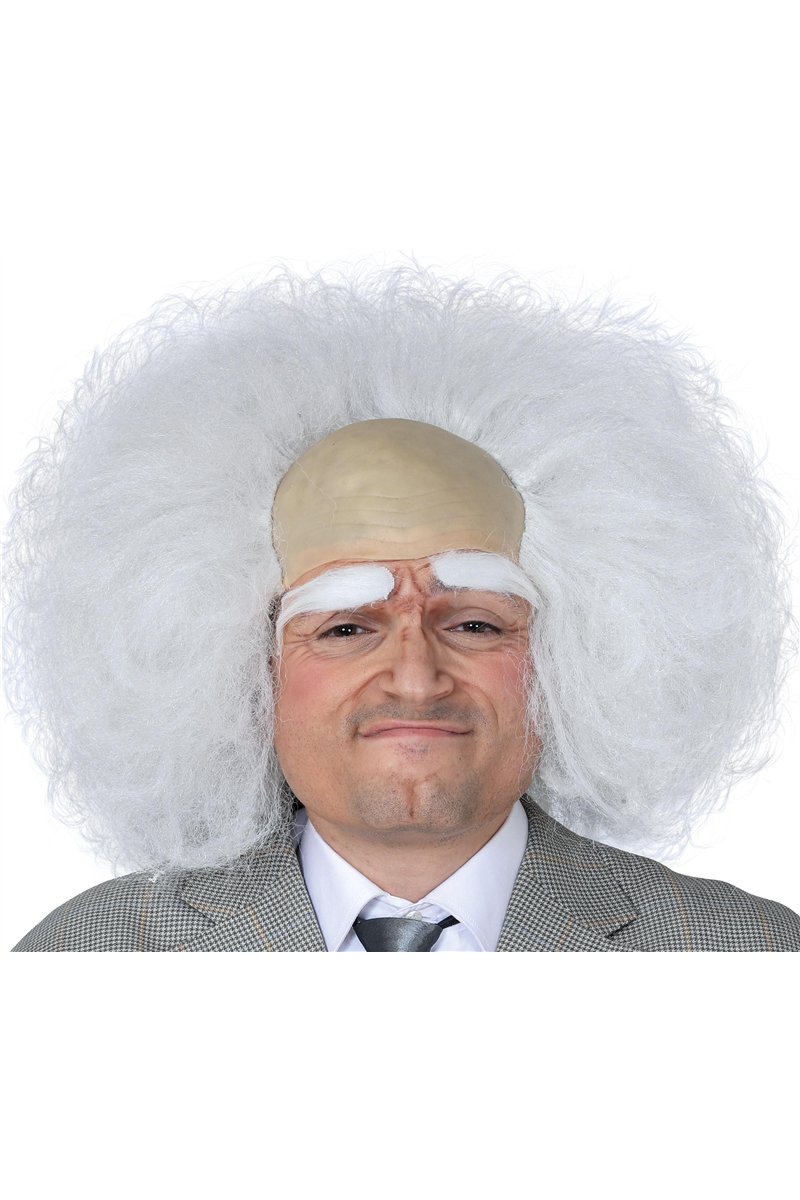WHITE BALD WIG IN BOX