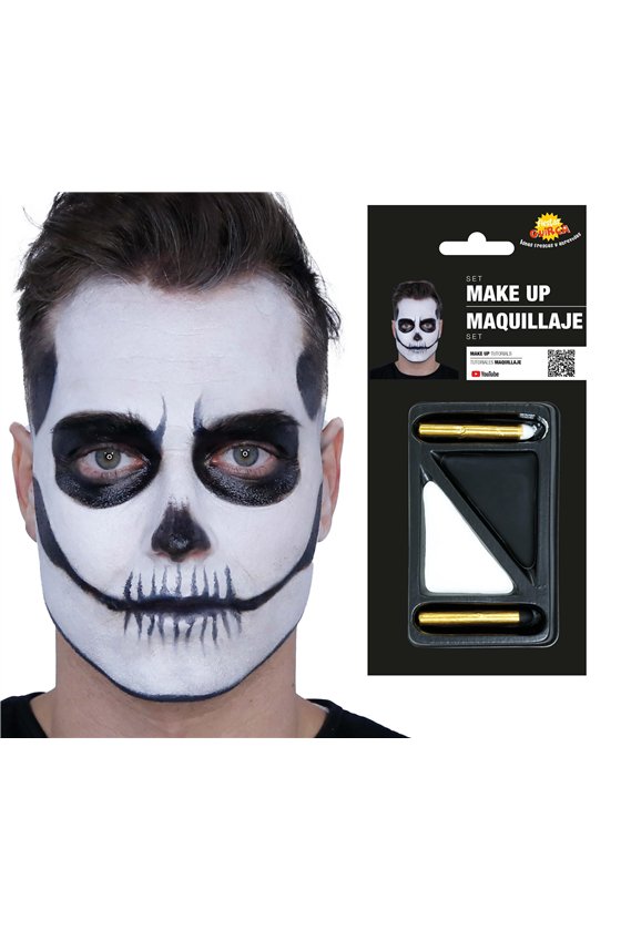 BLACK AND WHITE MAKEUP BLISTER WITH 2 STICKS