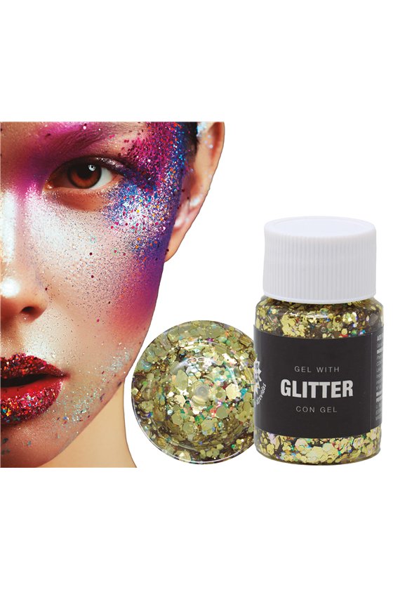 GOLD GLITTER GEL