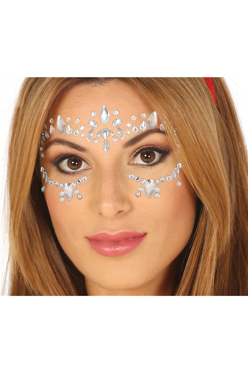 SILVER ADHESIVE FACE JEWELLERY