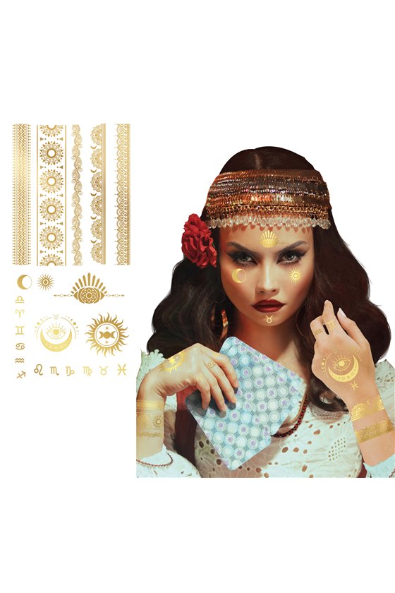 TATTOO GOLD MEDIUM, 14X30 CMS