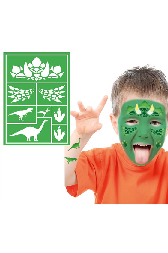 DINOSAURE CHILDREN'S MAKEUP STENCIL 14X20 CMS