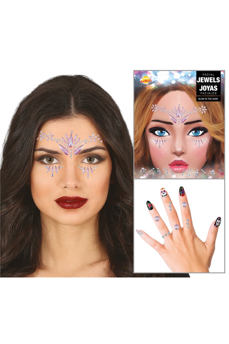 FACIAL AND FINGER JEWELRY, PINK 