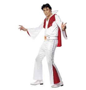 Elvis Costume, White & Red