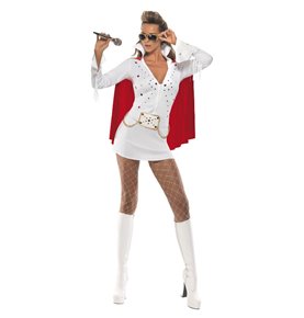 Elvis Viva Las Vegas Costume, White