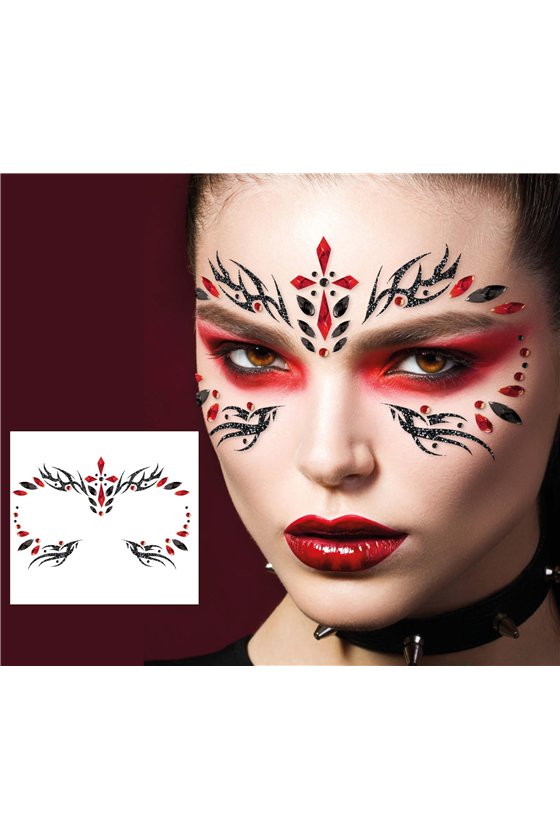 GOTHIC FACE JEWELRY, SELF-ADHESIVE