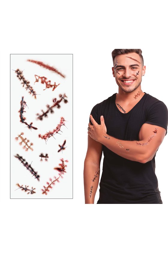 SCARS TATTOOS 30X13 CM
