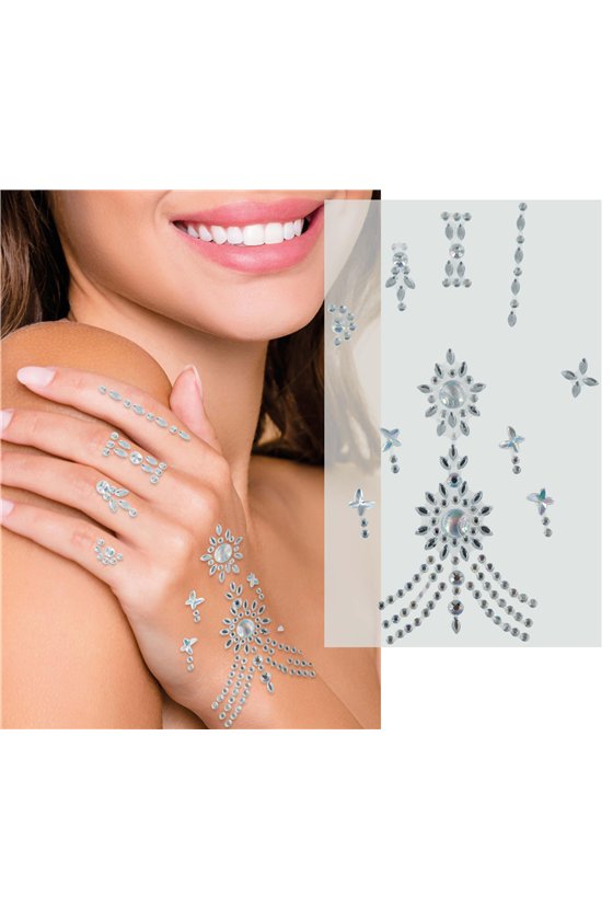 HAND JEWELS SILVER 12X20 CM