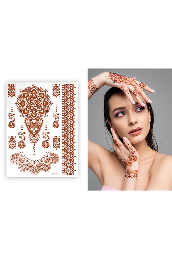 MAKEUP STENCIL HAND, 6 PIECES, 12X16 CM