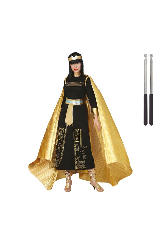 GOLD PLEATED CAPE 285 X 135 CMS