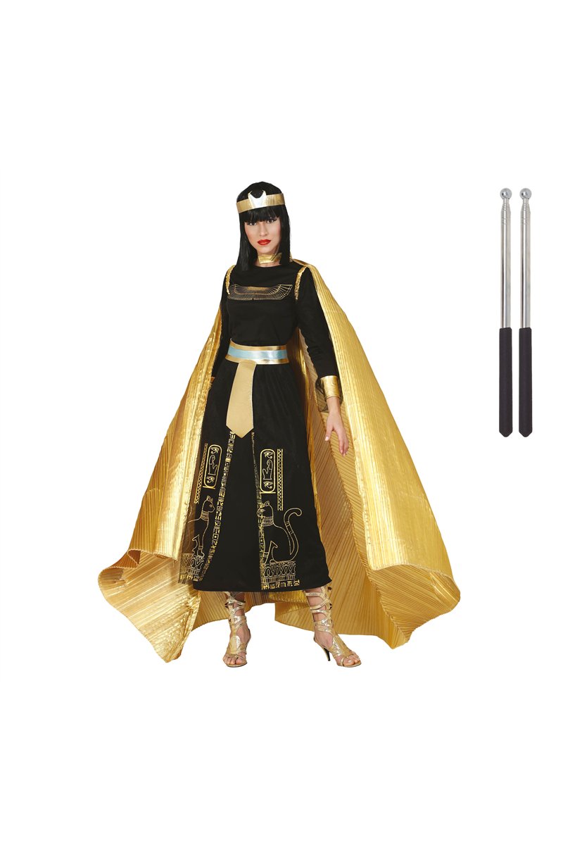GOLD PLEATED CAPE 285 X 135 CMS