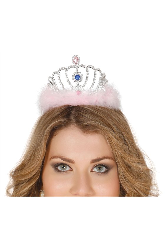 FEATHERED SILVER TIARA