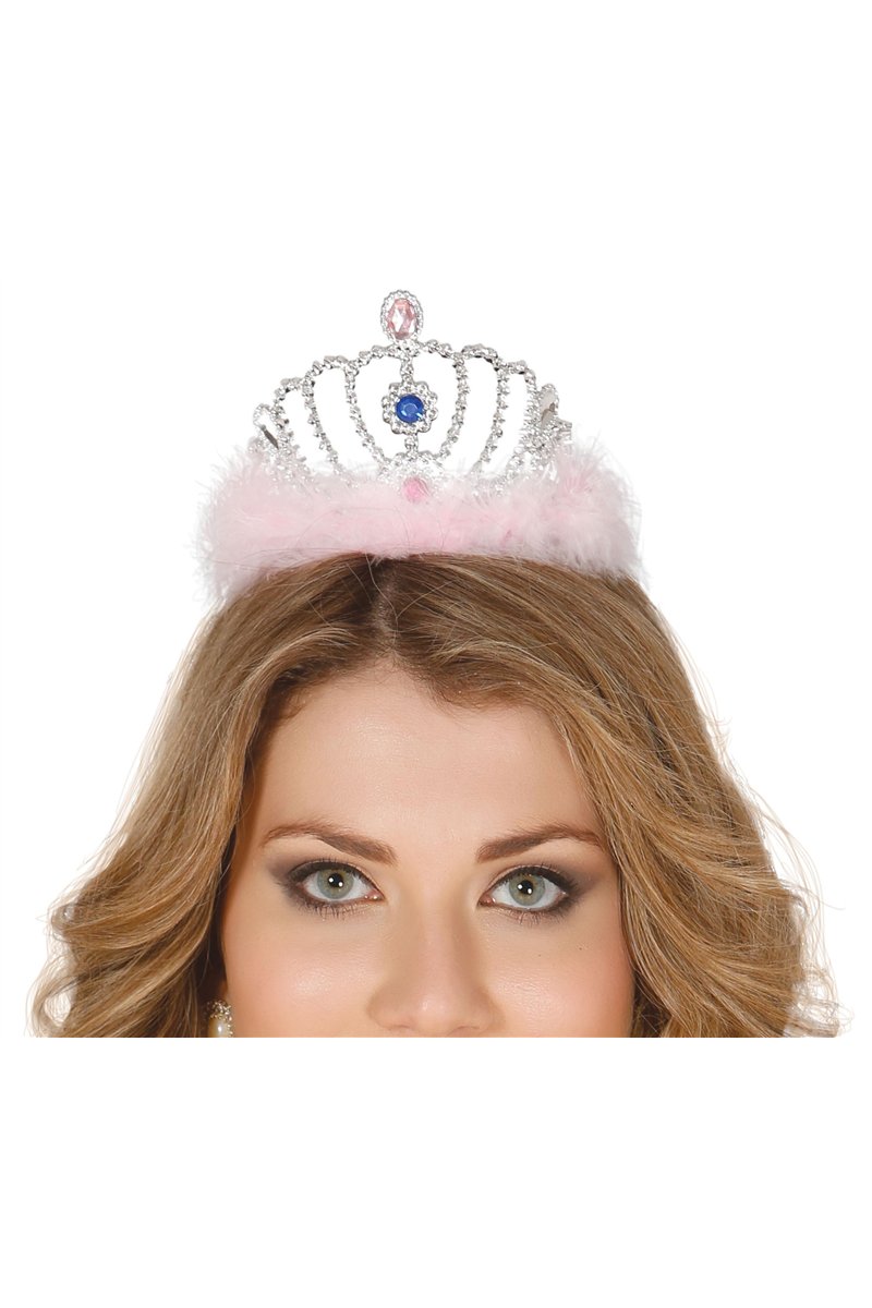 FEATHERED SILVER TIARA